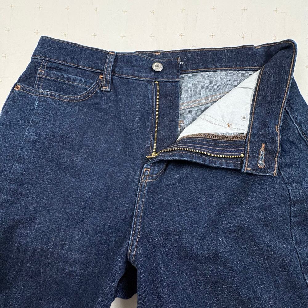 Old Navy High-Rise Barrel Leg Jeans Women's 10 Dark Blue Casual Chic - Picture 3 of 10